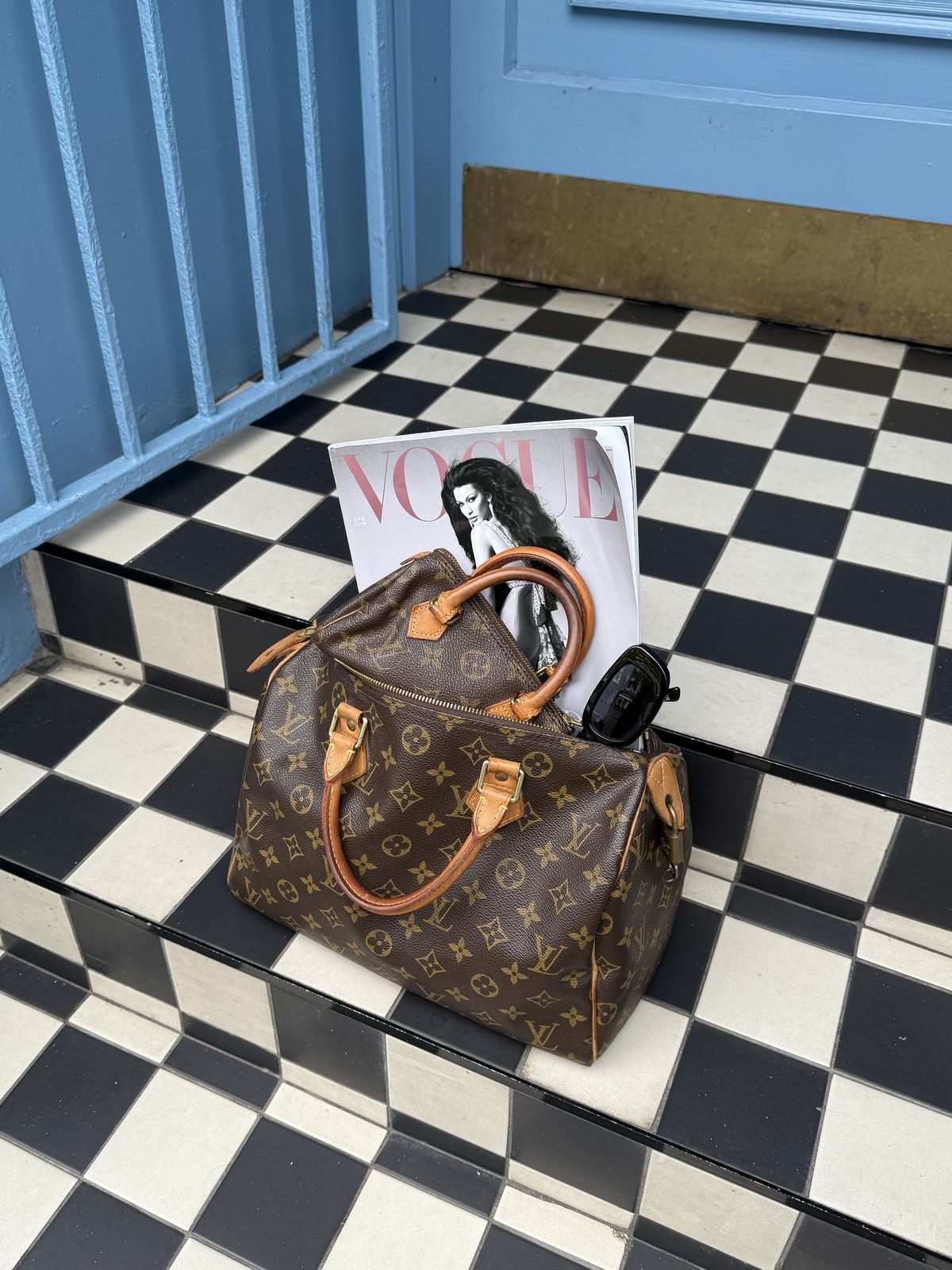 Sac Speedy Louis Vuitton en toile monogramme