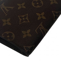 Pochette accessoires en cuir de vachette et toile Monogram enduite