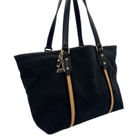 Sac à main Abbey tote en toile GG canvas noire
