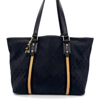 Sac à main Abbey tote en toile GG canvas noire