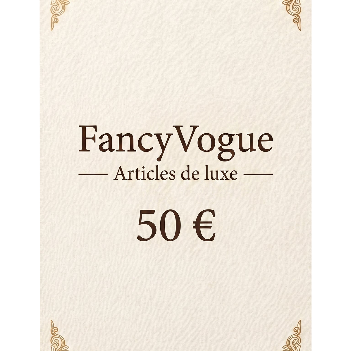 Carte cadeau FancyVogue de 50 €