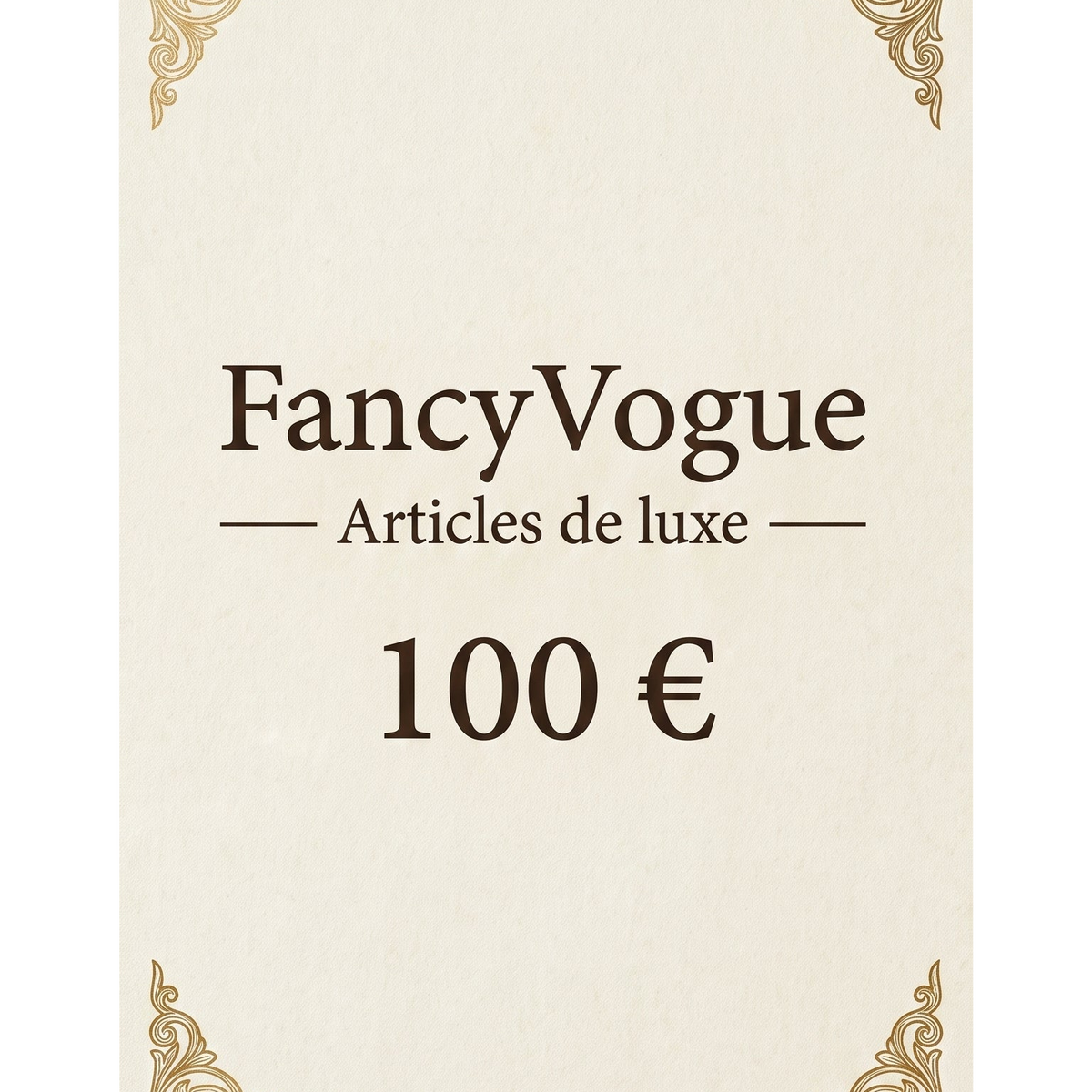Carte cadeau FancyVogue de 100 €