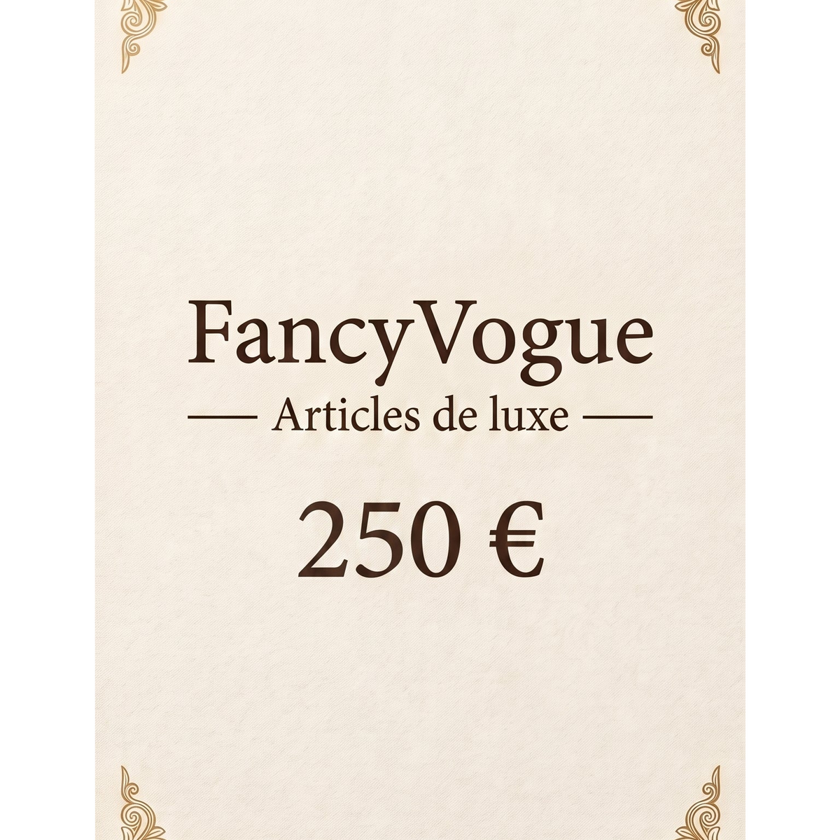 Carte cadeau FancyVogue de 250 €