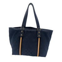 Sac à main Abbey tote Gucci en toile GG canvas noire, vue de dos