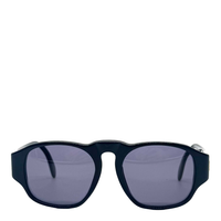 Lunette de soleil Coco mark CC en acétate noir et finitions dorées