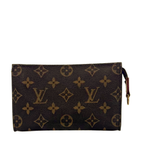 Pochette à maquillage PM en toile Monogram, vue de dos