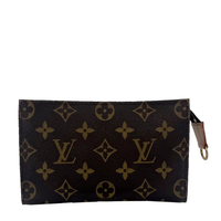 Pochette à maquillage PM en toile Monogram, vue de dos