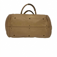 Sac à main Paddington en cuir de veau grainé beige